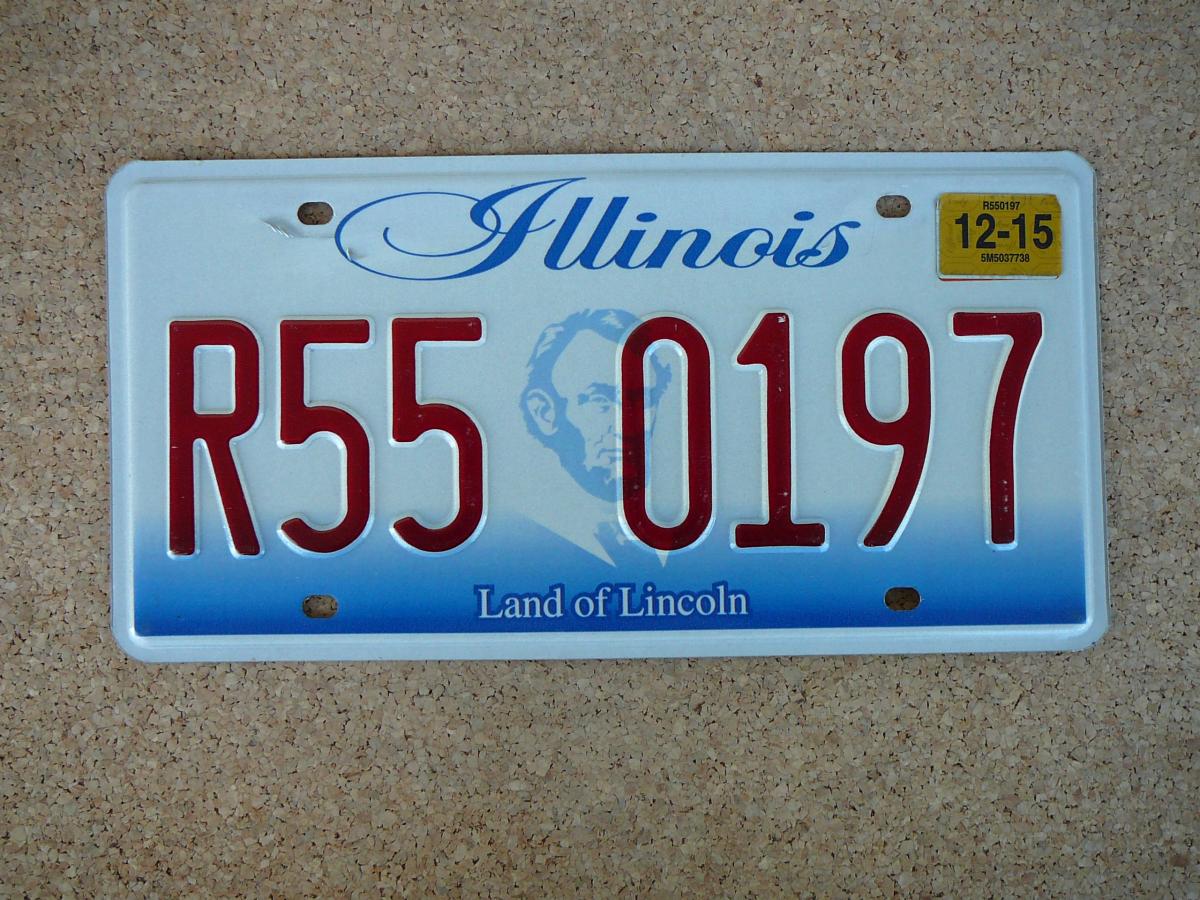 Americká SPZ Illinois R55 0197