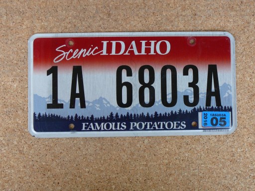 USA SPZ Idaho – 1A 6803A
