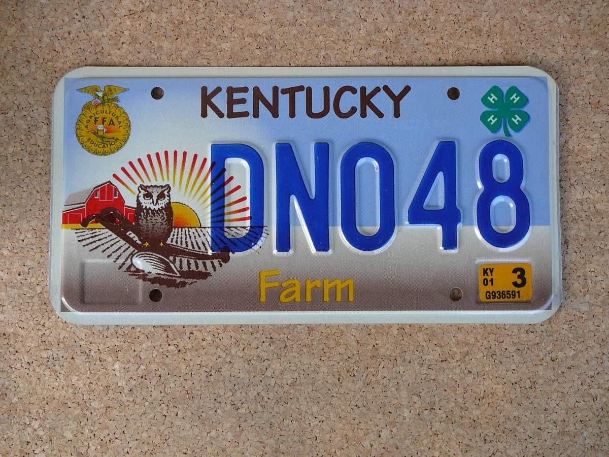 Americká SPZ Kentucky – Farm