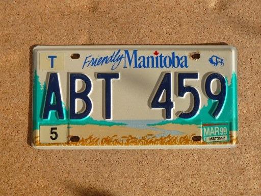 Kanadská SPZ Manitoba ABT 459 – Friendly Manitoba