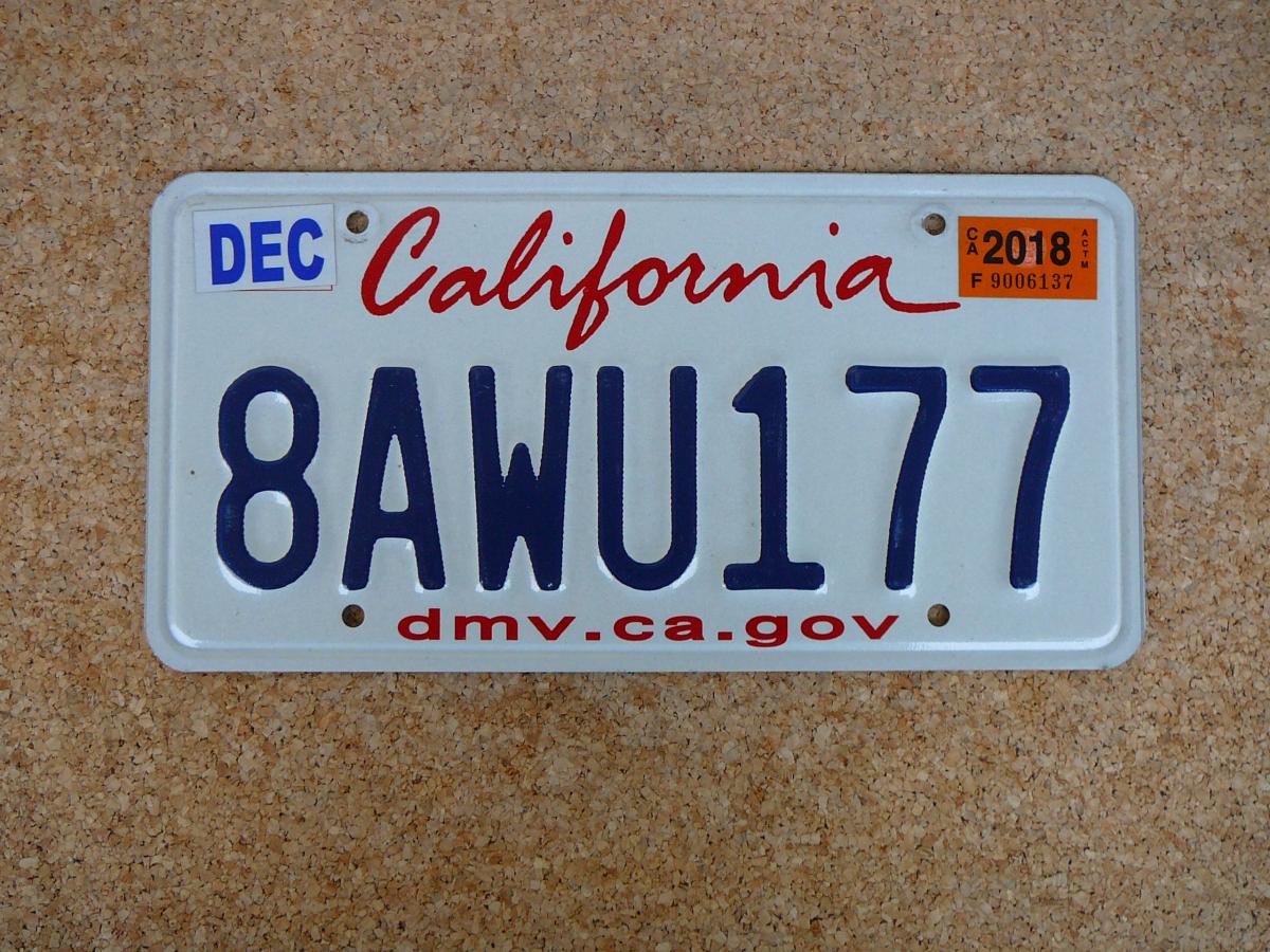 USA SPZ California – 8AWU177