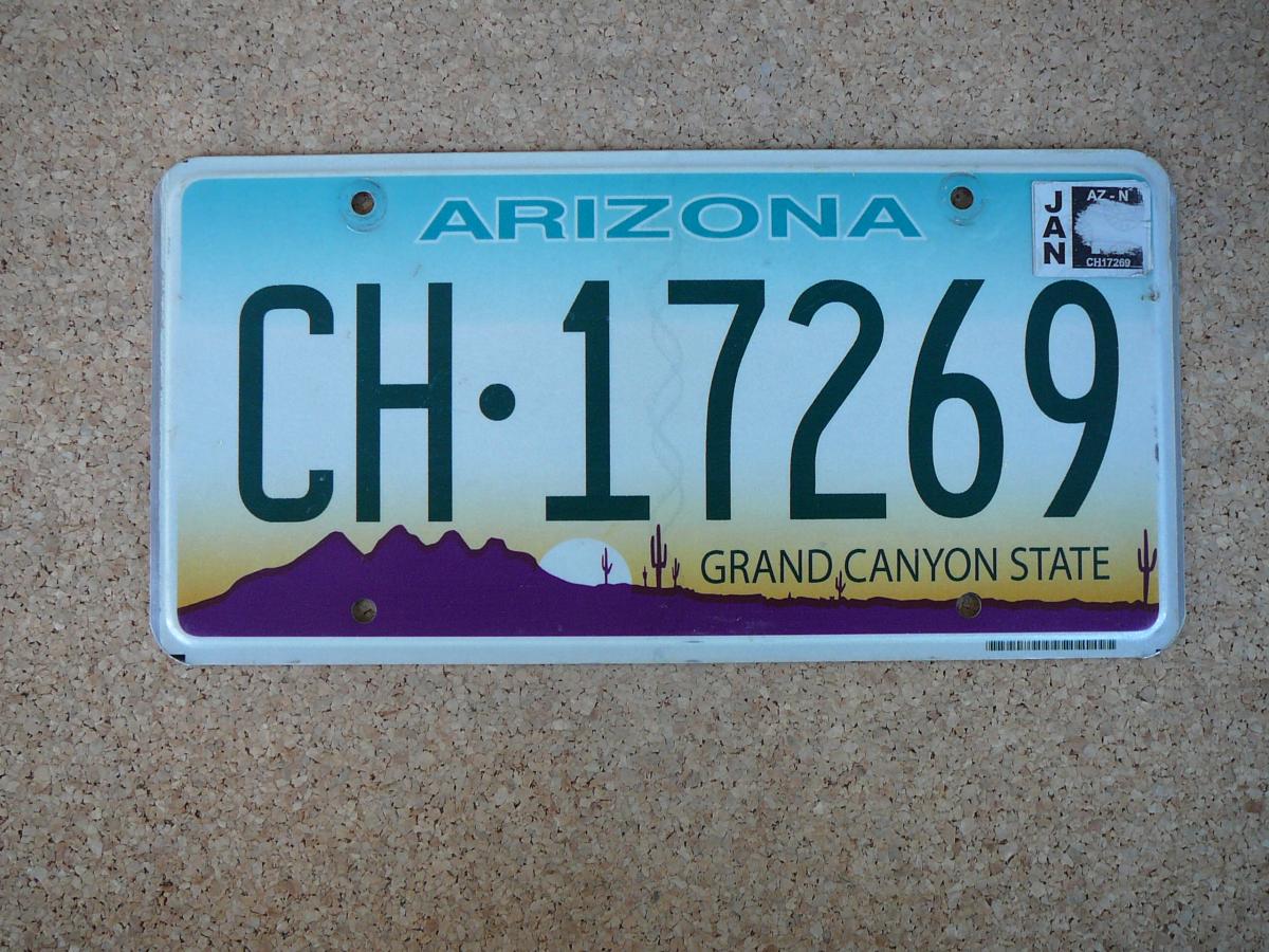 Americká SPZ Arizona CH 17269