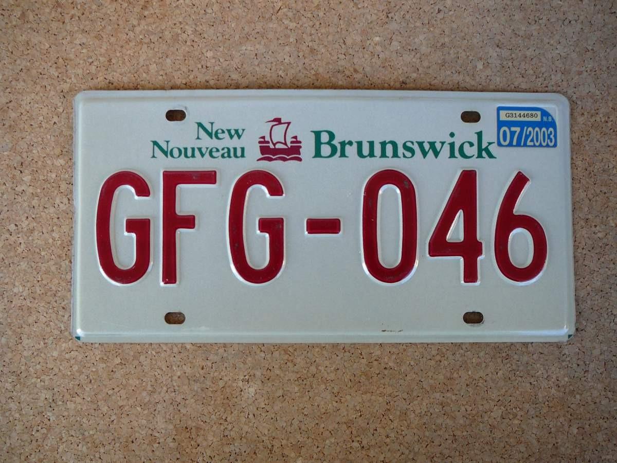 Kanadská SPZ New Brunswick GFG-046 – motiv lodi