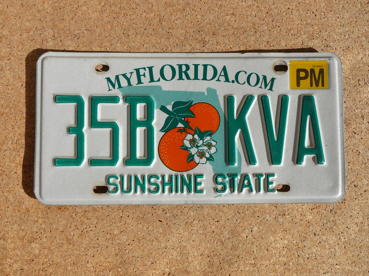 Americká SPZ Florida 35B KVA – Sunshine State
