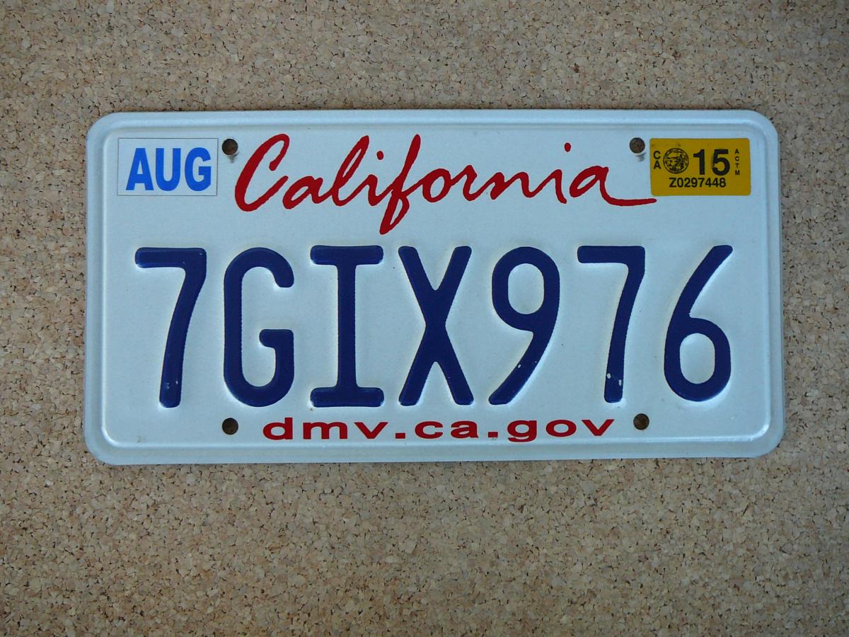 USA SPZ California – 7GIX976