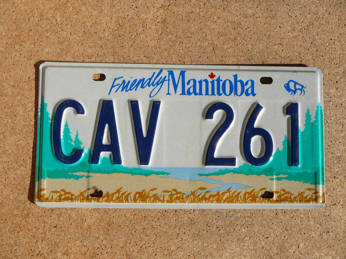 Kanadská SPZ Manitoba CAV 261 – Friendly Manitoba