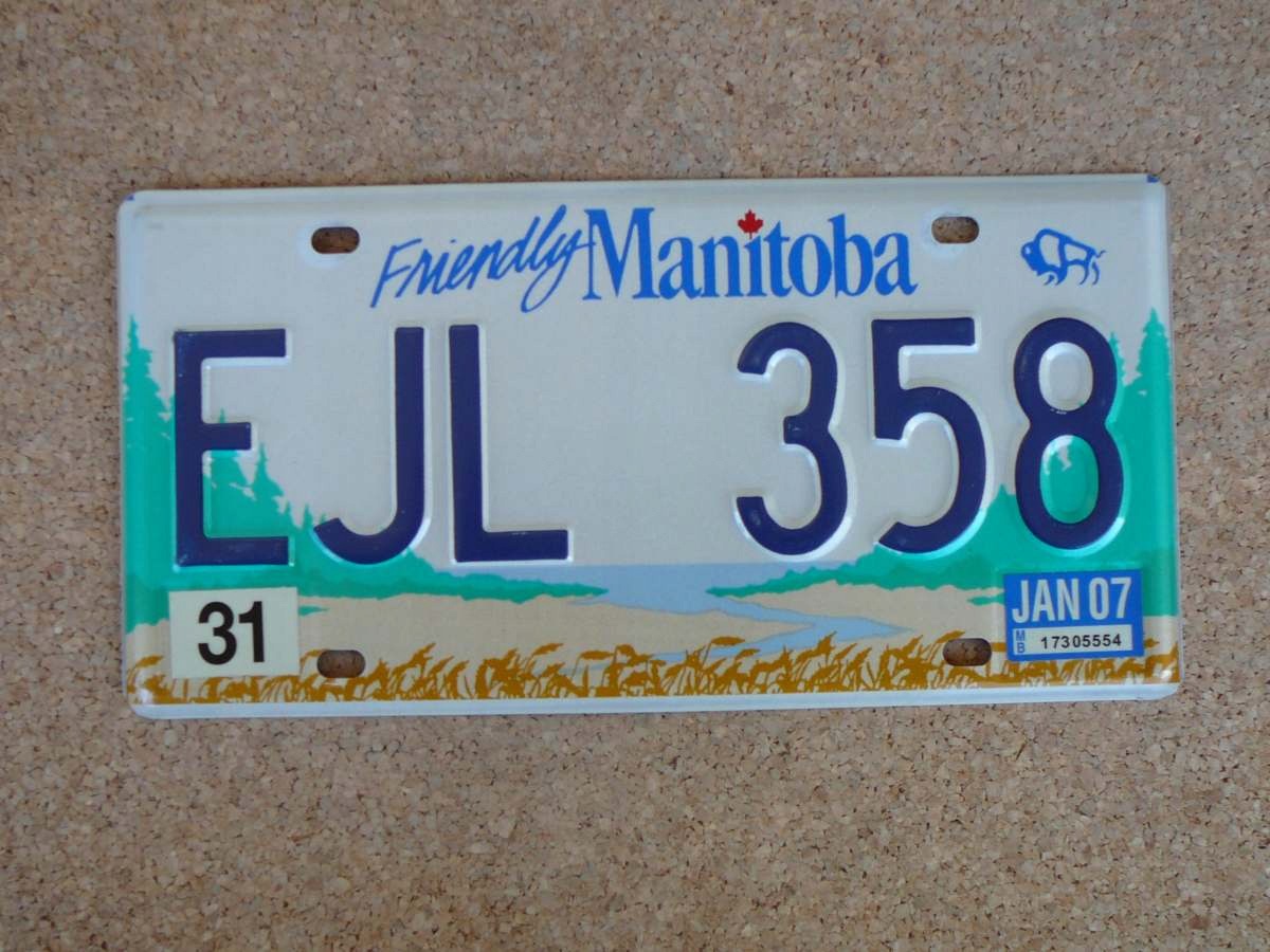 Kanadská SPZ Manitoba EJL 358 – Friendly Manitoba