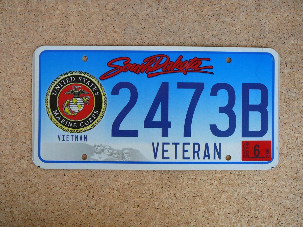 Americká SPZ South Dakota 2473B – Marine Vietnam Veteran