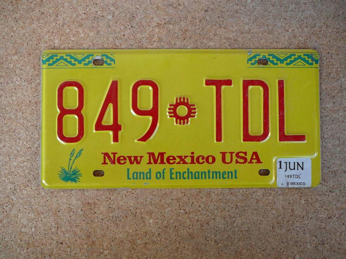Americká SPZ New Mexico 849 TDL