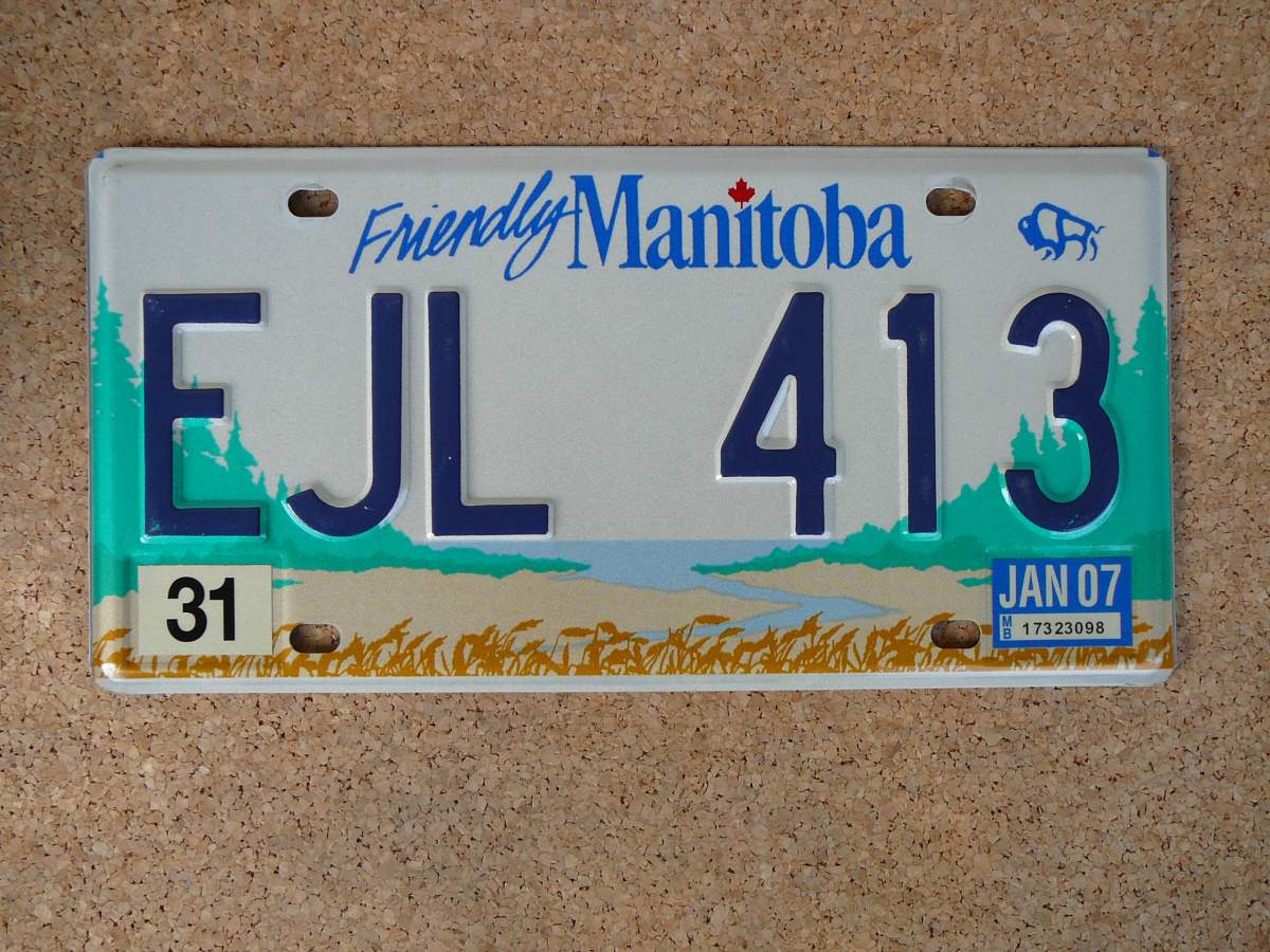 Kanadská SPZ Manitoba CAV 261 – Friendly Manitoba
