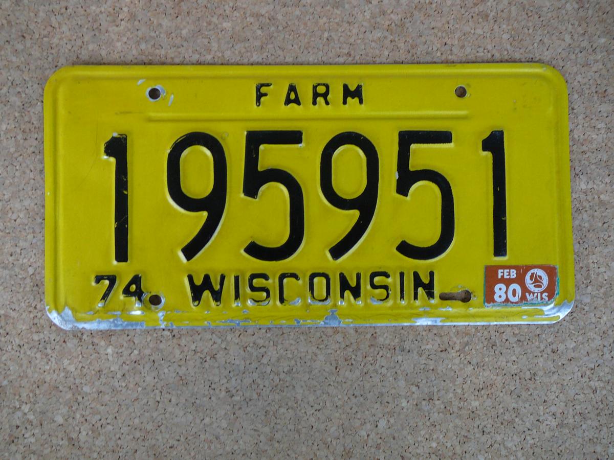 Americká SPZ Wisconsin 195951 – Farm