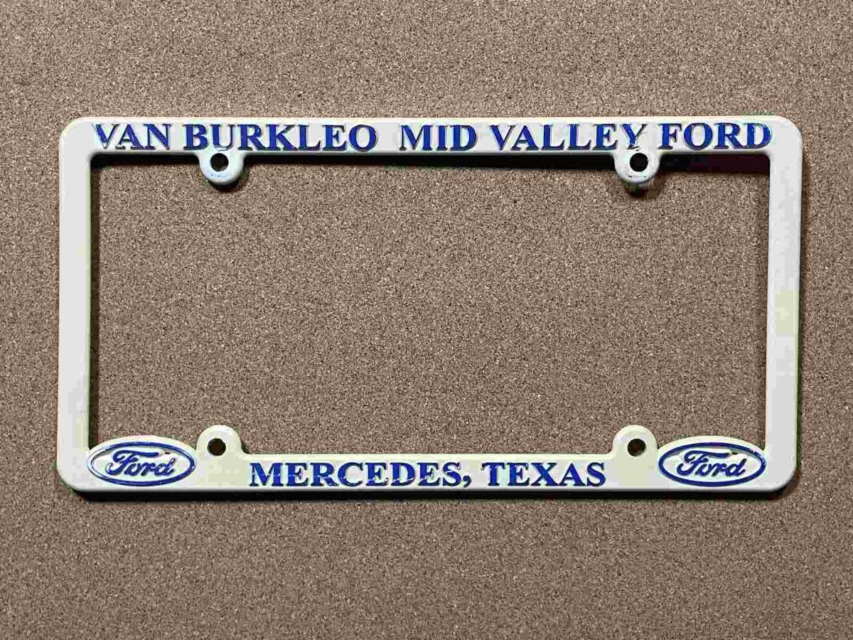 Vintage rámeček SPZ Ford dealer — Van Burkleo Mid Valley Ford, Texas