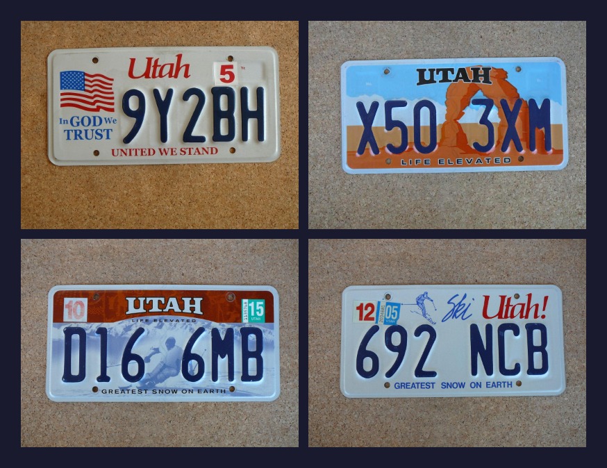 USA SPZ, 4x Utah originál